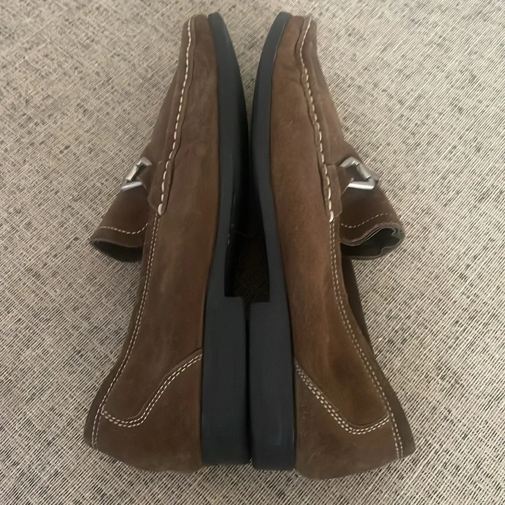 Robert Wayne Dan Marco Brown Suede Leather Loafer Size 9.5D